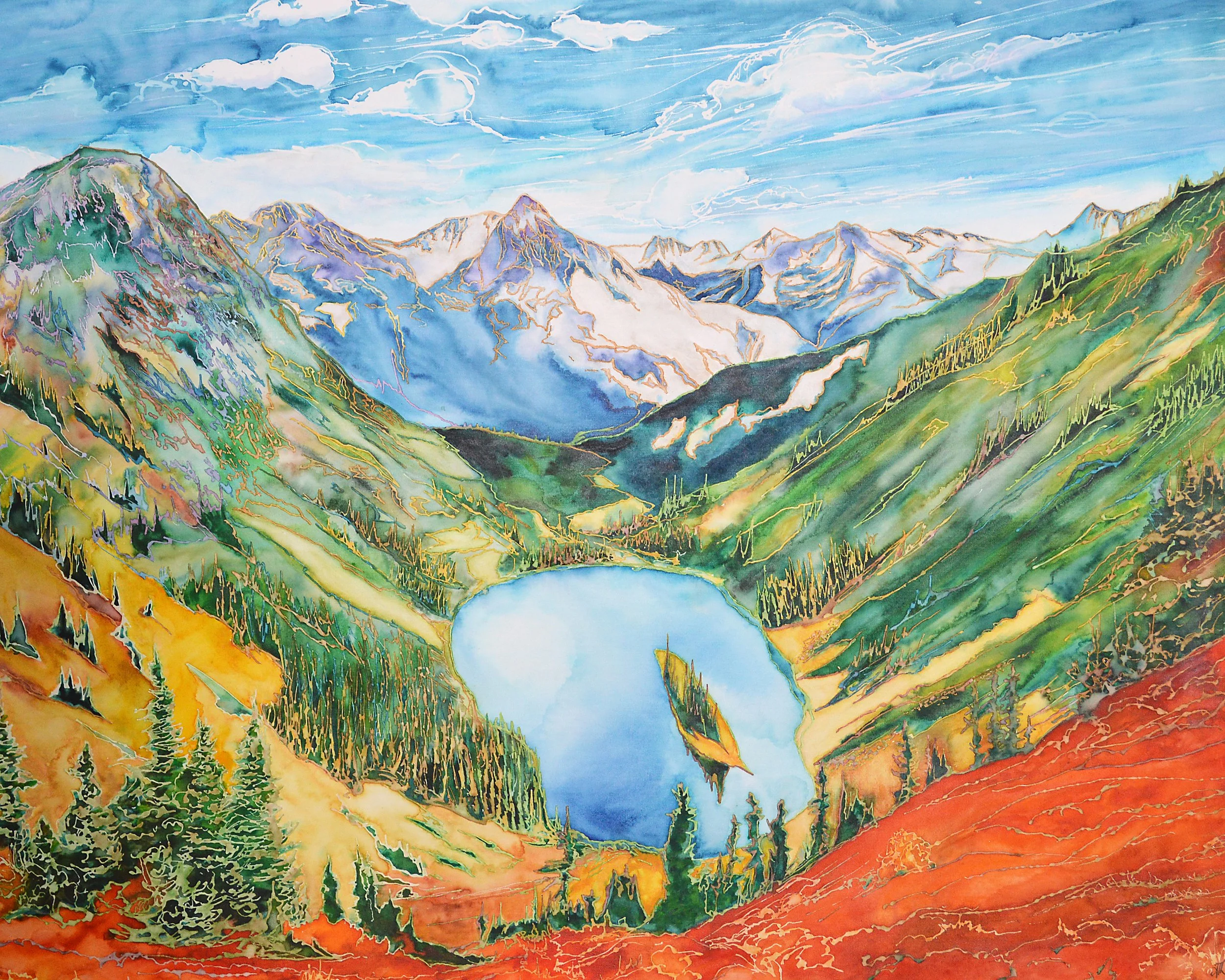 エルテ　ERTE タッセルガウン シルクスクリーンアート 243/300 エルテERTE タッセルガウン シルクスクリーンアート 243/300